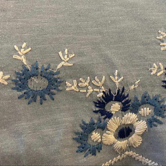 Free People Embroidered Blue Swing Tank - Picture 5 of 7